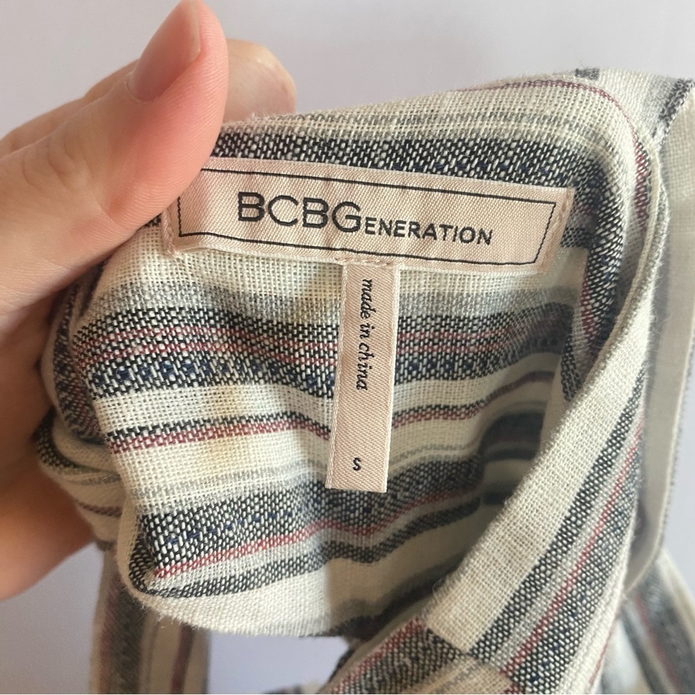 BCBGeneration Striped Mini Dress‎ - open back - Picture 5 of 8